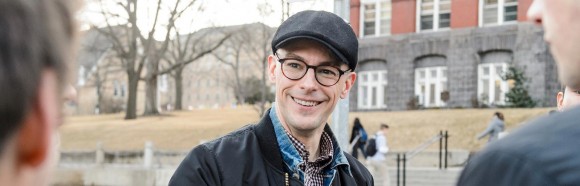 Jerome Camal, assistant professor of anthropology at the University of Wisconsin-Madison, teaches during his Anthropology 490: Anthropology of Sound course in the Sewell Social Sciences Building on Feb. 27, 2018. Camal is a recipient of a 2018 Distinguished Teaching Award.