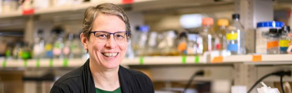 Christine Sorenson, distinguished scientist in the Div. of Neonatology, Dept. of Pediatrics at the University of Wisconsin–Madison, is pictured in a portrait on March 22, 2022 in the Wisconsin Institutes for Medical Research building. Sorenson is one of eleven recipients of the 2022 Academic Staff Excellence Award.